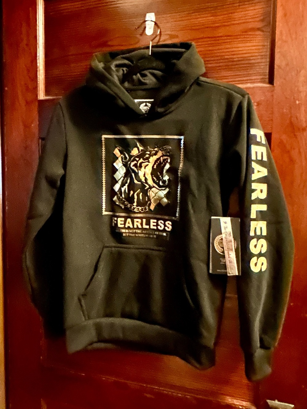 CR-24 Fearless Black Hoodie – Size 10/12 – NWT